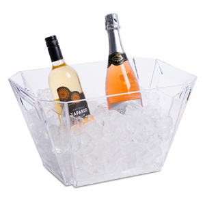 Glacier Acrylic Geometric Wine Bucket