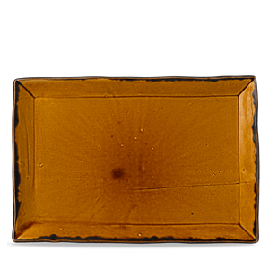 Harvest Brown Rectangle Tray 13.50 / 9.125inch