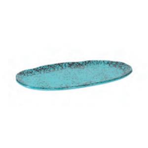 Oval Turquoise Tray 32 x 16 x 1.5cm