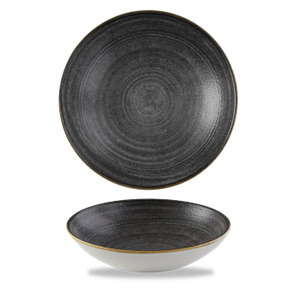 Stonecast Raw Black Coupe Bowl 7.25inch