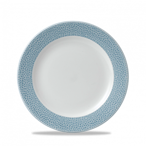 Isla Spinwash Ocean Blue Profile Footed Plate 9.125inch