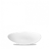 White Orbit Oval Coupe Plate 7.75inch