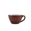 Genware Porcelain Brown Bowl Shaped Cup 340ml / 12oz