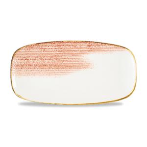 Studio Prints Homespun Accents Coral Chefs` Oblong Plate 11.75inch x 6inch / 29.8 x 15.3cm