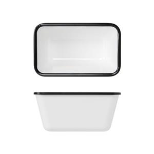 Black/White Melamine Athens GN1/9 Deep Dish 17.6 x 10.8 x 8cm