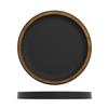 Copper/Black Utah Melamine Round Tray 23cm