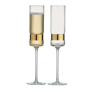 SoHo Champagne Flutes Gold 7oz / 200ml