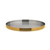 Brushed Gold Round Plate 9inch / 23cm