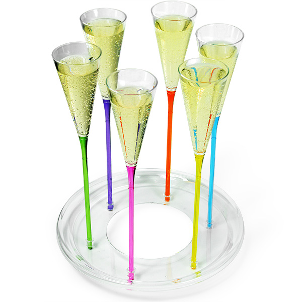 champagne flutes without stems