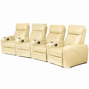 Premiere Home Cinema Seating - 4 Seater Cream