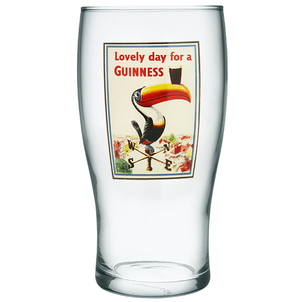 Lovely Day for a Guinness Pint Glass 