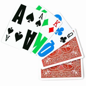 Bicycle EZ See LoVision Playing Cards Red