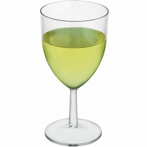Plastic Reusable Wine Glasses 7oz LCE at 175ml
