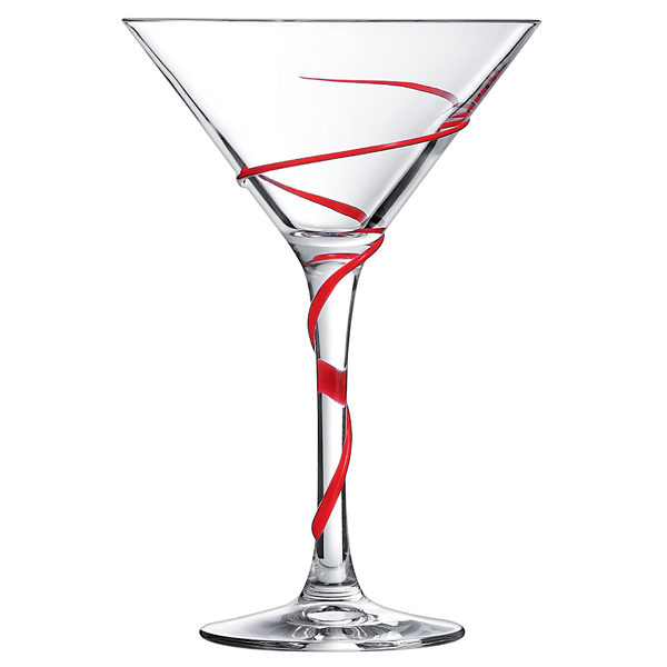 Spyro Martini Glasses Red/Strawberry Field 7.4oz / 210ml