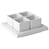 Utopia Titan Gourmet Square Tray & Square Bowls 6"/ 3.25oz