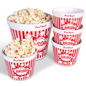 Ceramic Popcorn Bowl Set