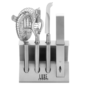 Luxe Lounge Five Piece Cocktail Tool Set