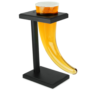 Viking Beer Horn Glass with Stand 17.5oz / 500ml