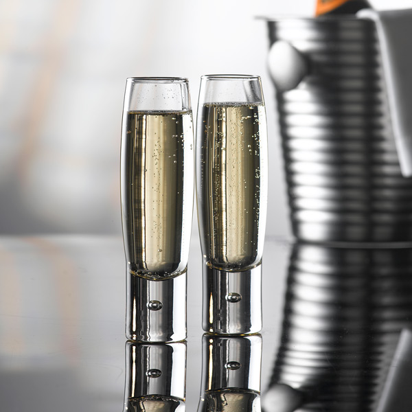 thick stemmed champagne glasses