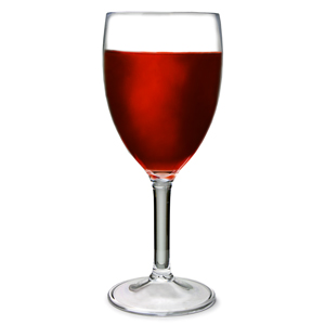 Flamefield Acrylic Wine Glasses Clear 10oz / 290ml