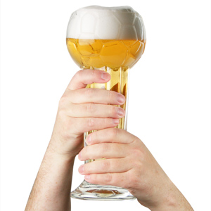 Football Trophy Beer Glass 31oz / 900ml