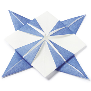 Sternenblute Origami Dinner Napkins Blue & White 40cm