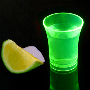 Econ Neon Green Polystyrene Shot Glasses CE 0.9oz / 25ml