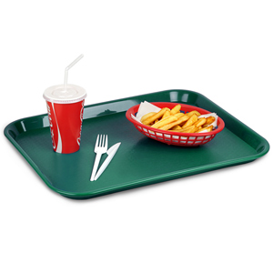 Fast Food Tray Large Forest Green 14 x 18inch