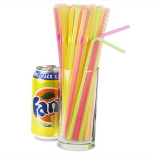 Flexi Straws 8inch Fluorescent