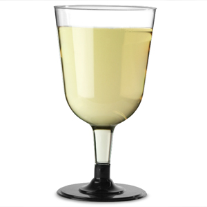 Disposable Wine Glasses Black 8.5oz / 240ml