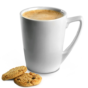 Genware Angled Latte Mugs 12.25oz / 350ml