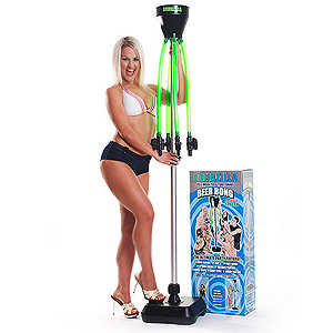  Head Rush Green BONGZILLA Beer Bong - Accessory for Drinking  Games for Adults Party, Multi-User Beverage and Beer Funnel, Includes 6'  Pole w/Base, 6Tube Funnels and On/Off Valves : Home 