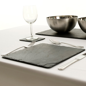 Just Slate Square Placemats