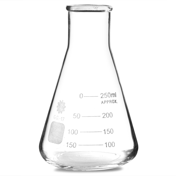 Glass Conical Flask Measuring Beaker Molecular Flask - 250ml