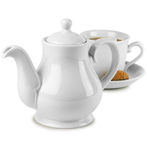 Churchill White Sandringham Coffee / Tea Pot PS15 15oz / 42.6cl