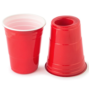 180-Cup Red American Party Cup and Shot Glass 18oz / 530ml
